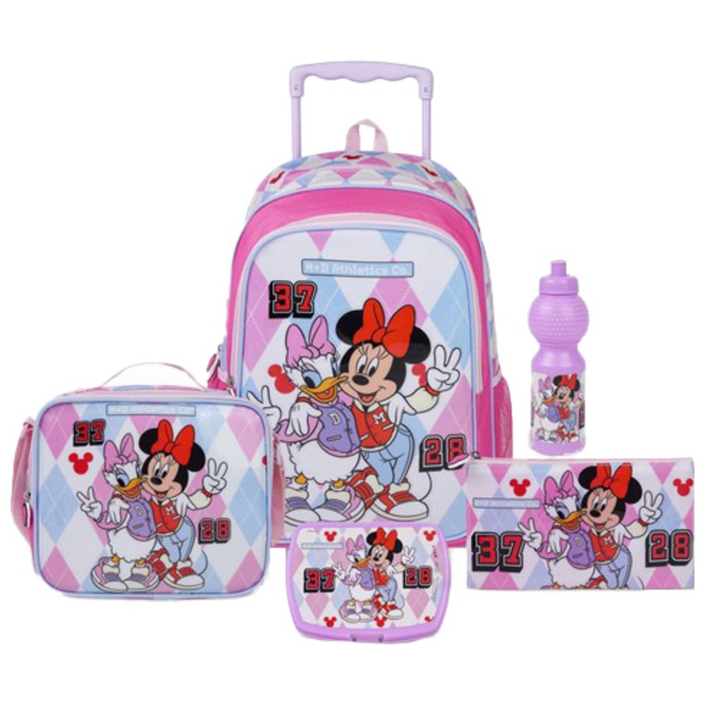 Disney - 5-In-1 School Trolley Set - Minnie Mouse - 18-Inch