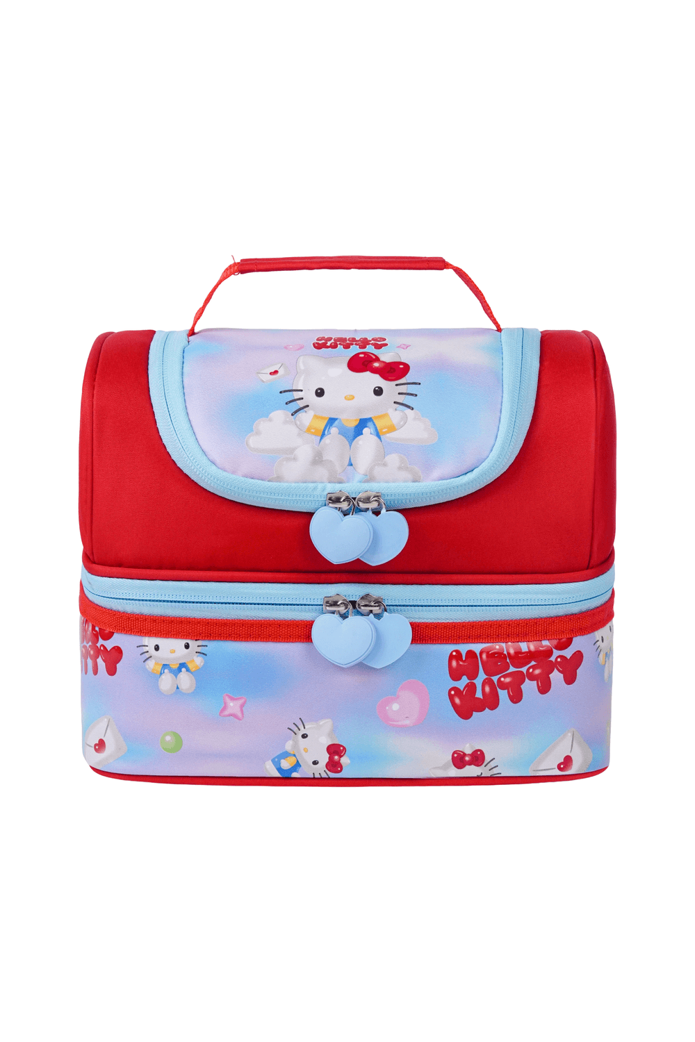 Sanrio - Hello Kitty Insulated Lunch Bag - Red/Blue