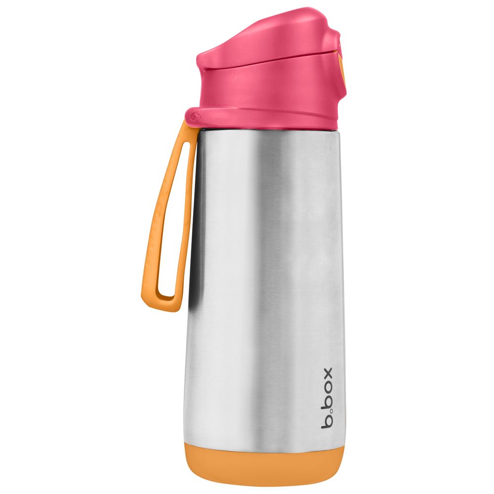 B.box - Hydratio Stainless Steel Spout Bottle - Strawberry Shake - 500ml