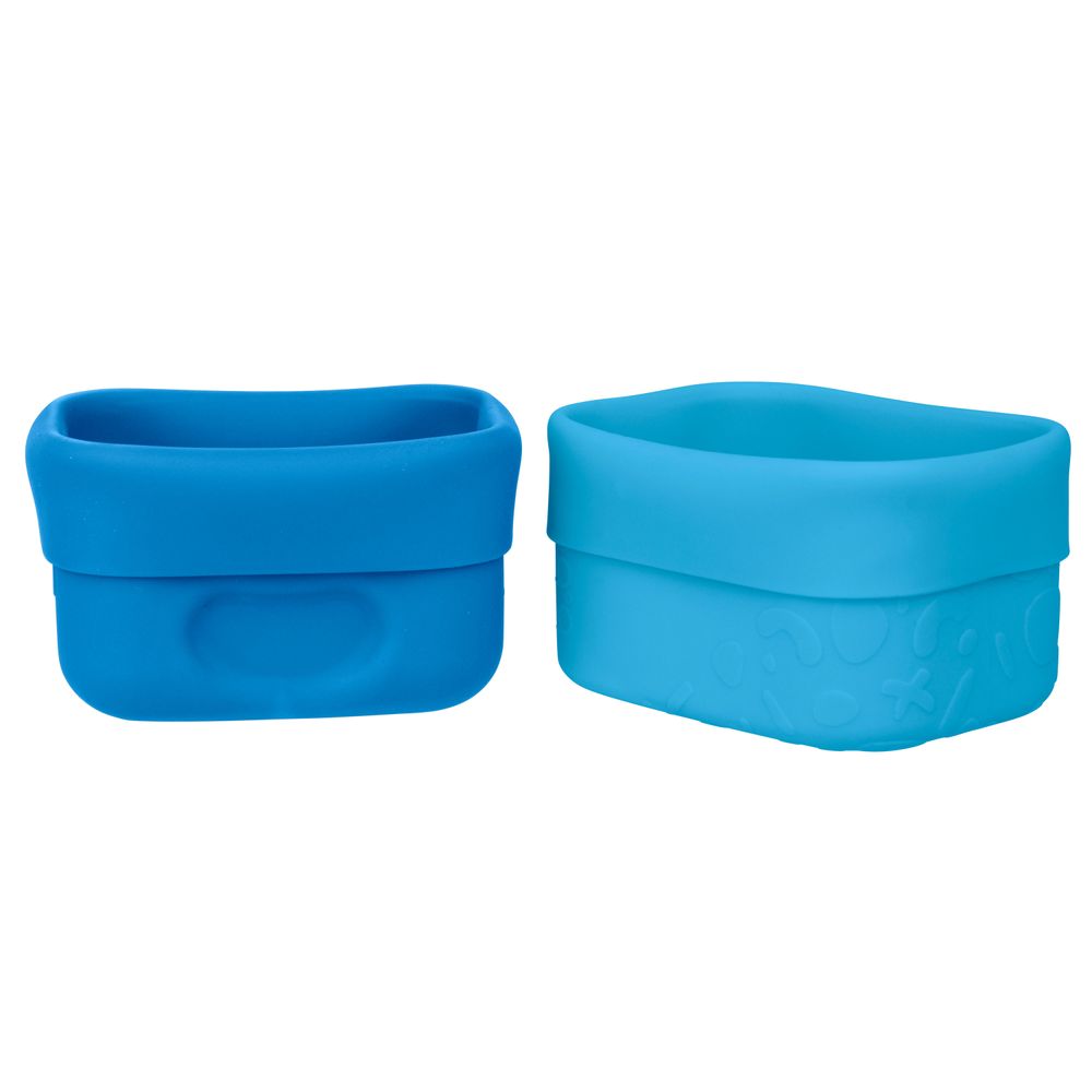 B.box - Lunch Time Silicone Snack Cups - Ocean - 2pcs
