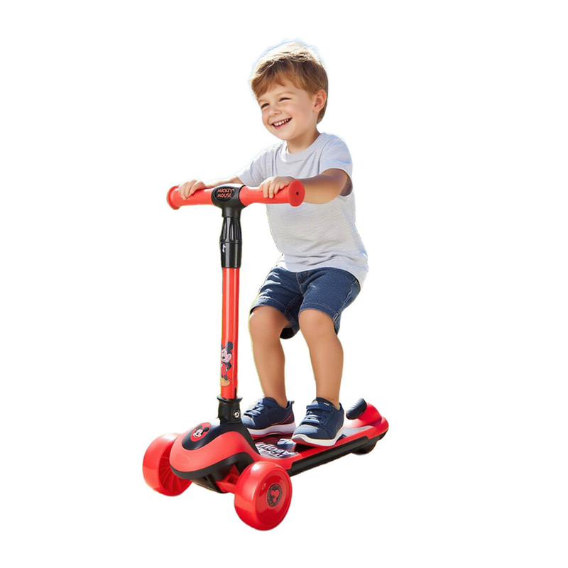 Disney - Mickey Foldable Twist 3-Wheel Scooter