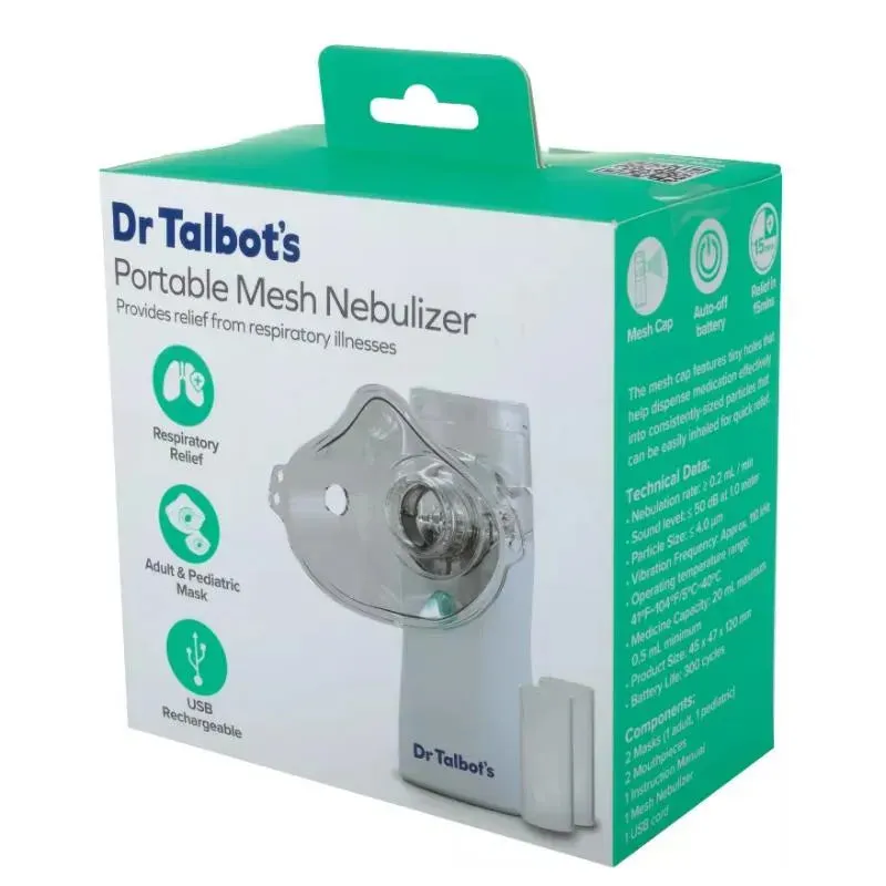 Dr. Talbot's - Portable Mesh Nebulizer - White/Blue