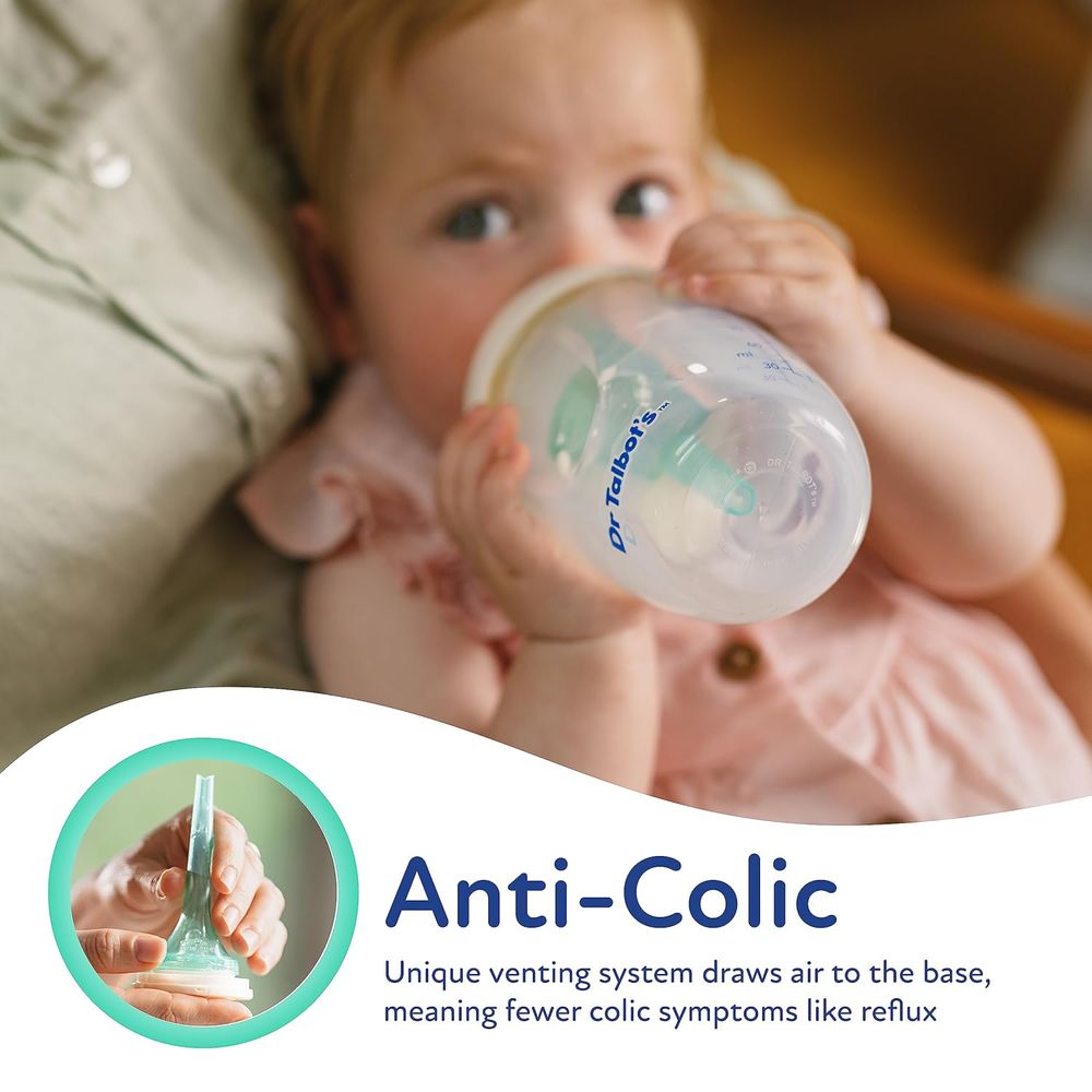 Dr. Talbot's - Silicone Anti-Colic Baby Feeding Bottle - 240 ml