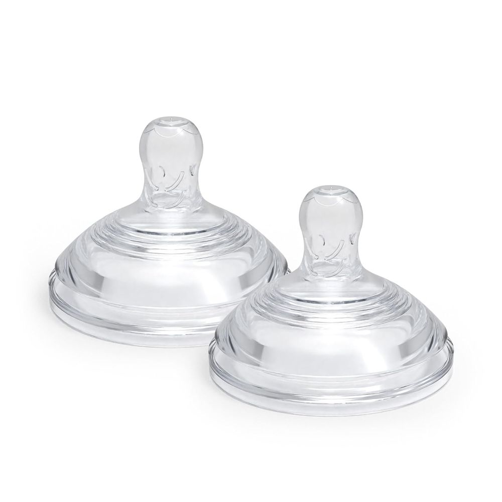 Dr. Talbot's - Slow Flow Silicone Feeding Bottle Nipples - 2 Pcs