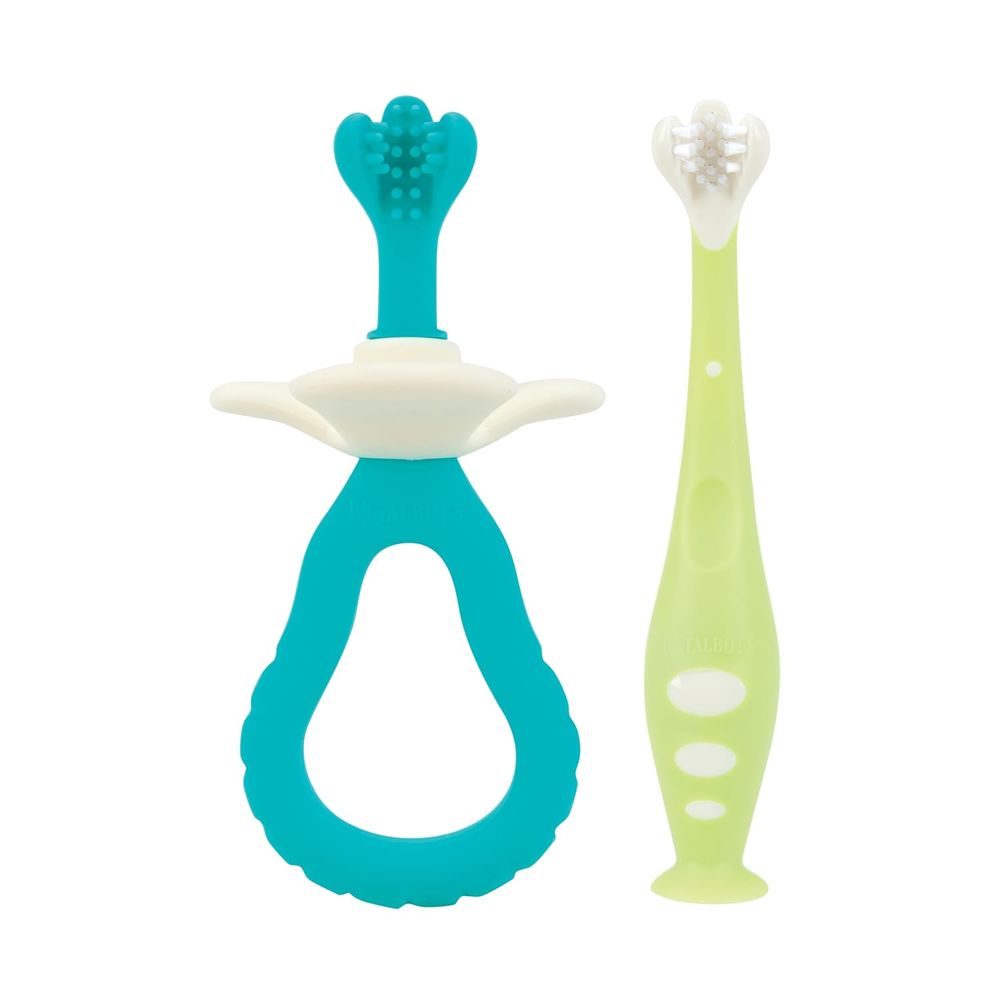 Dr. Talbot's - Silicone Gum Massager & Baby Toothbrush Set - 2 Pc Set