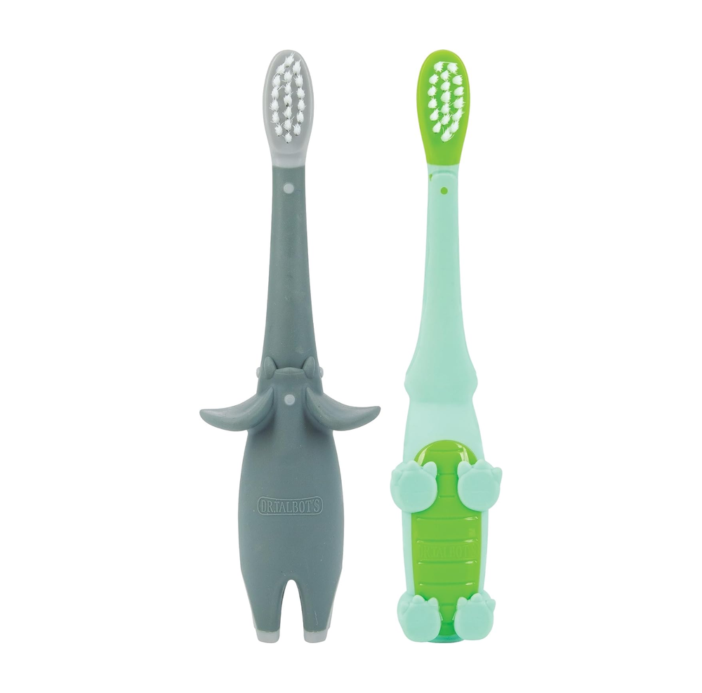 Dr. Talbot's - Animal Baby Toothbrush Set - Alligator & Elephant - 2 Pc Set