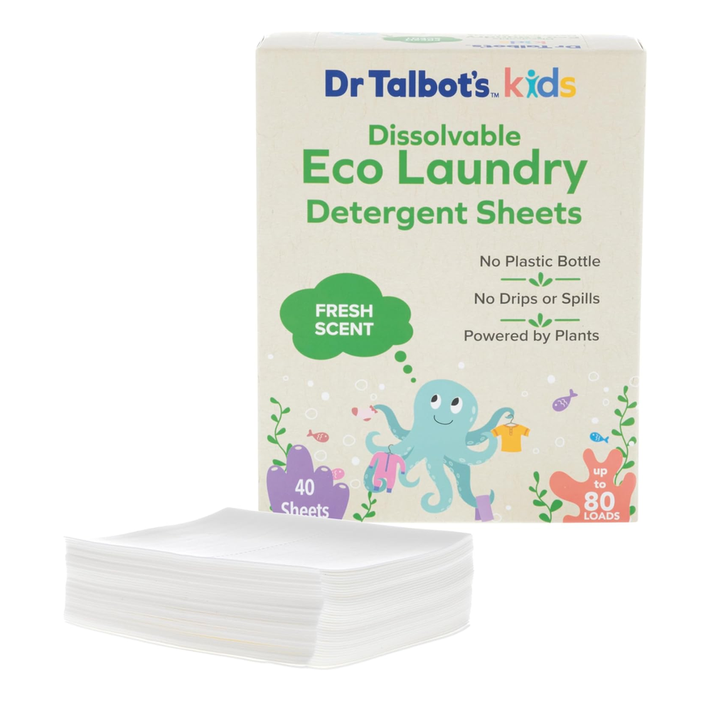 Dr. Talbot's - Baby Laundry Detergent Sheets - Fresh Scent - 40 Pcs