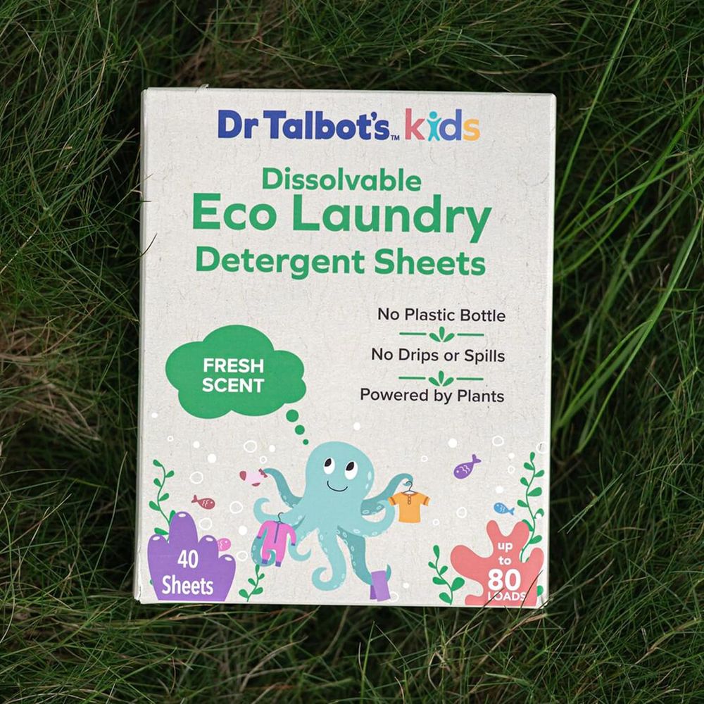 Dr. Talbot's - Baby Laundry Detergent Sheets - Fresh Scent - 40 Pcs