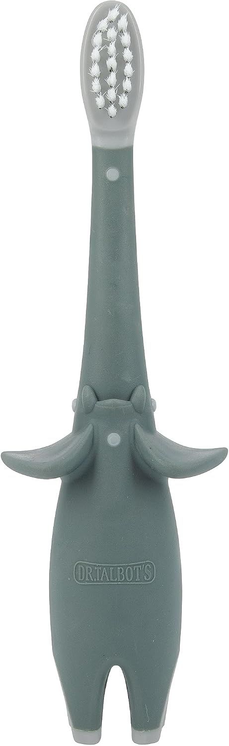 Dr. Talbot's - Soft Bristles Animal Toothbrush - Elephant - Grey