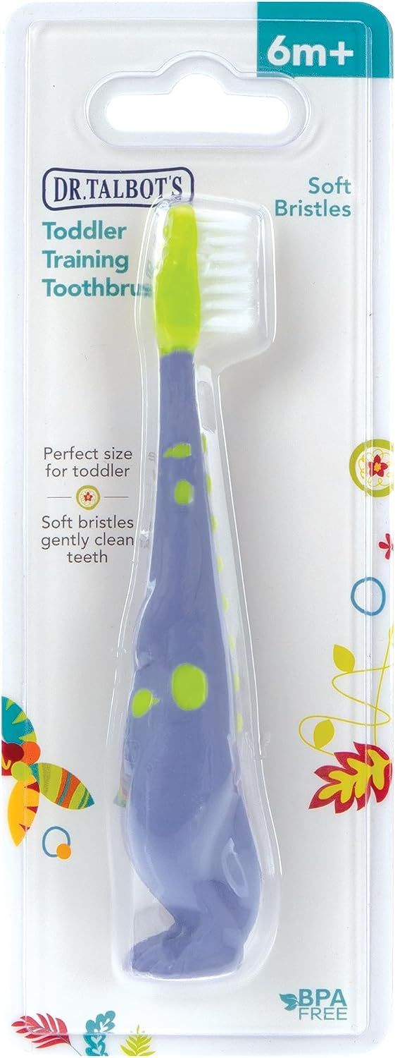 Dr. Talbot's - Soft Bristles Animal Toothbrush - Dino - Blue