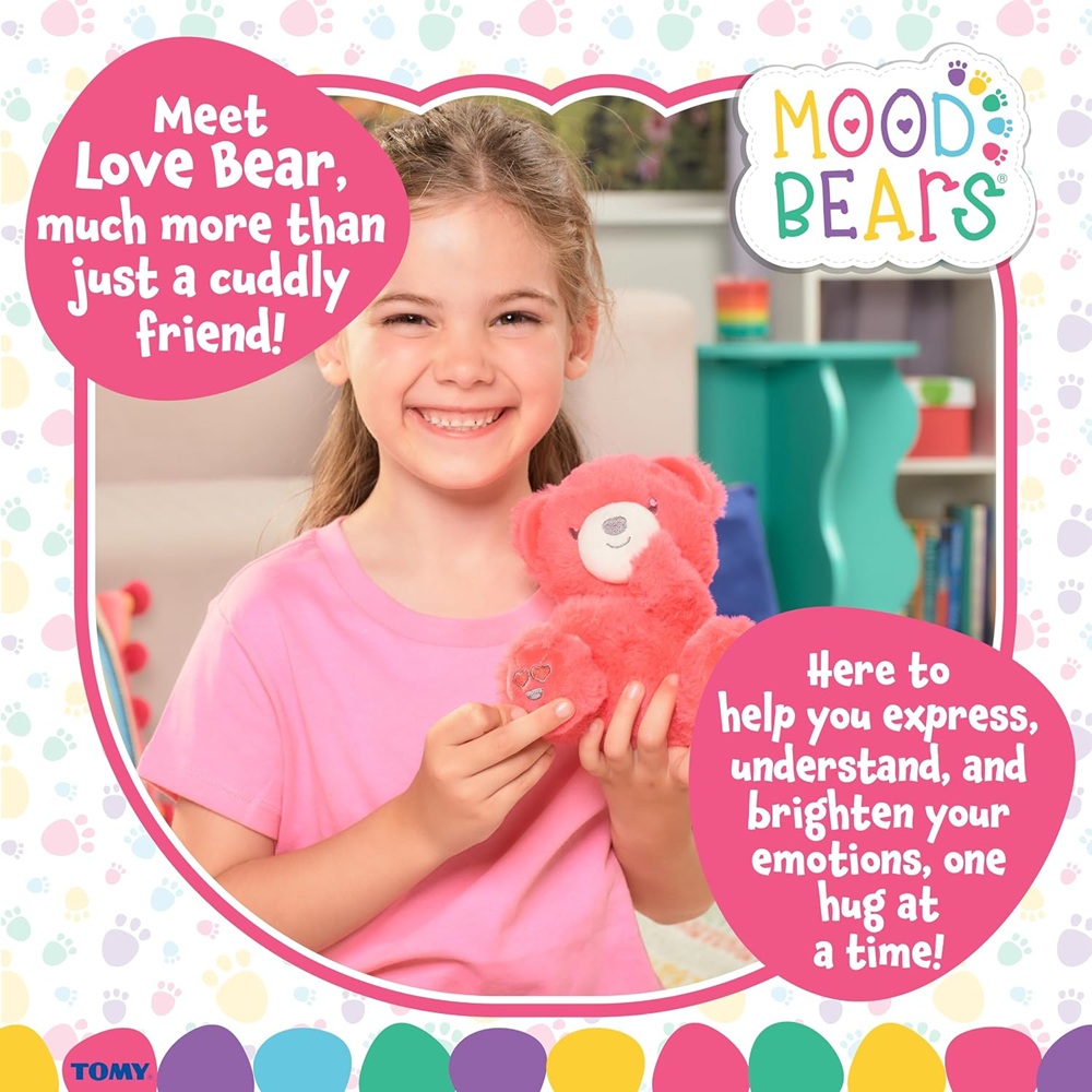 Lamaze - Mood Bears Love Bear Plush Soft Toy - Red - 7-inch