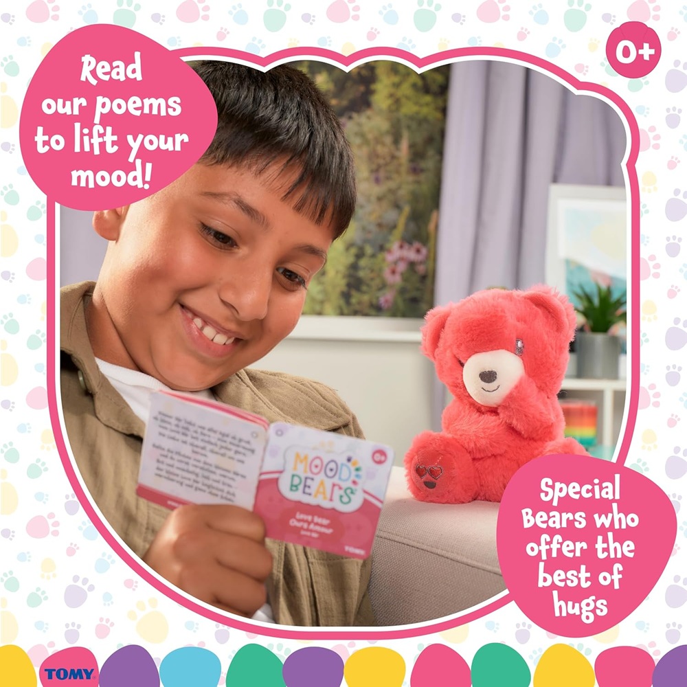 Lamaze - Mood Bears Love Bear Plush Soft Toy - Red - 7-inch