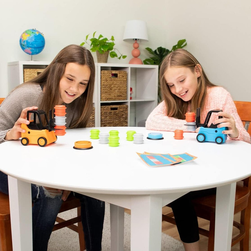 Fat Brain Toys - Forklift Frenzy - Sensory Toys for Infant Development, Stacking Game