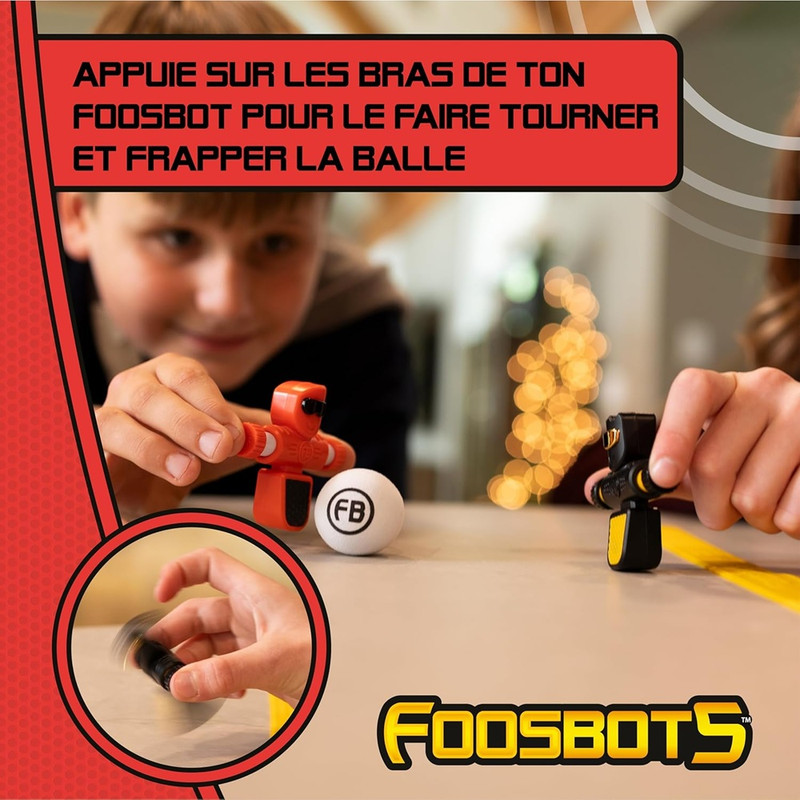 Fat Brain Toys - FoosBots 2-Pack - Sensory Toys for Infant Development, Football Fun