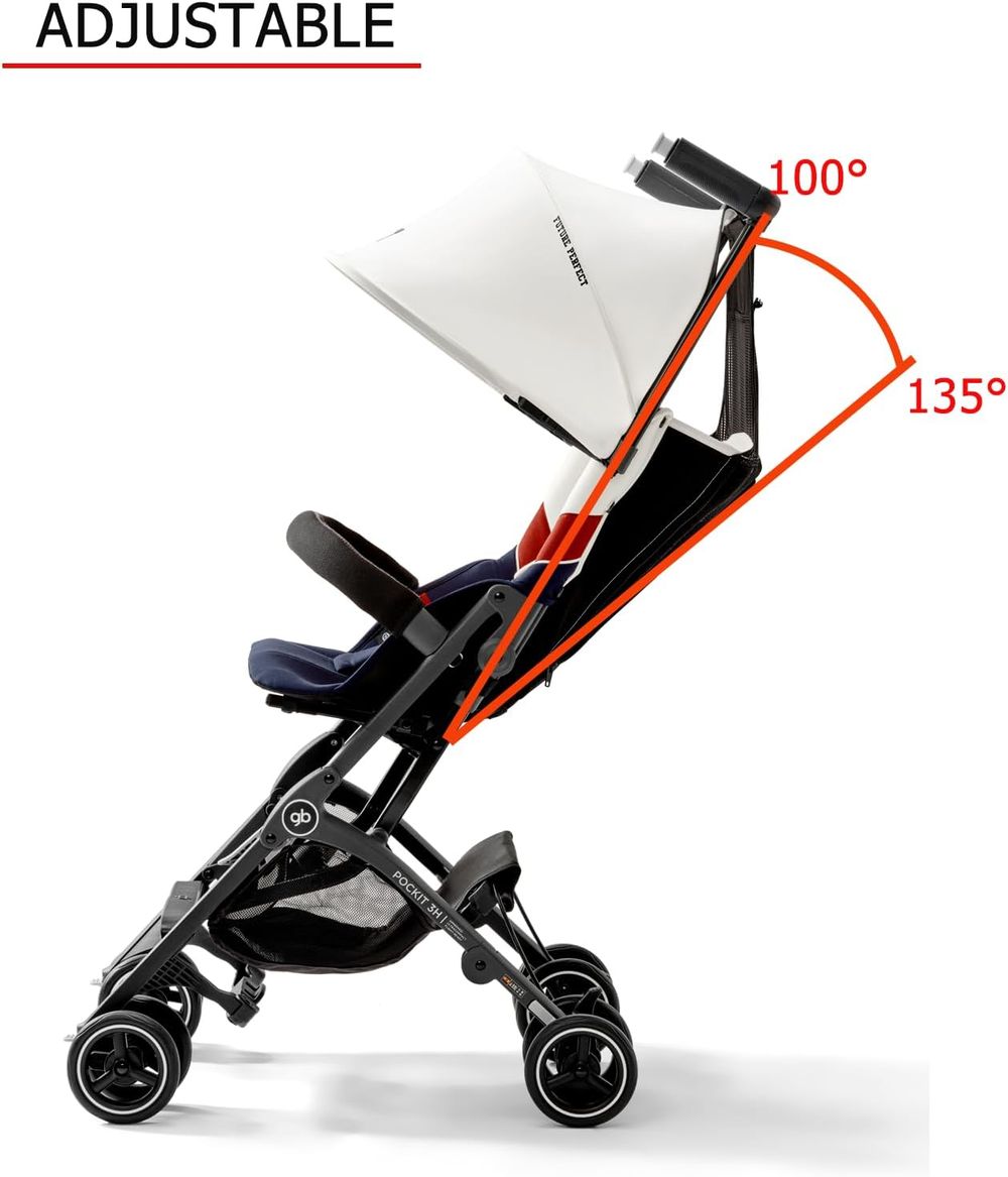GB - Pockit All-Terrain Lightweight Stroller - White