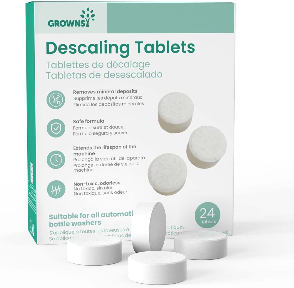 Grownsy - Baby Bottle Descaling Tablets - 24 Pc Set