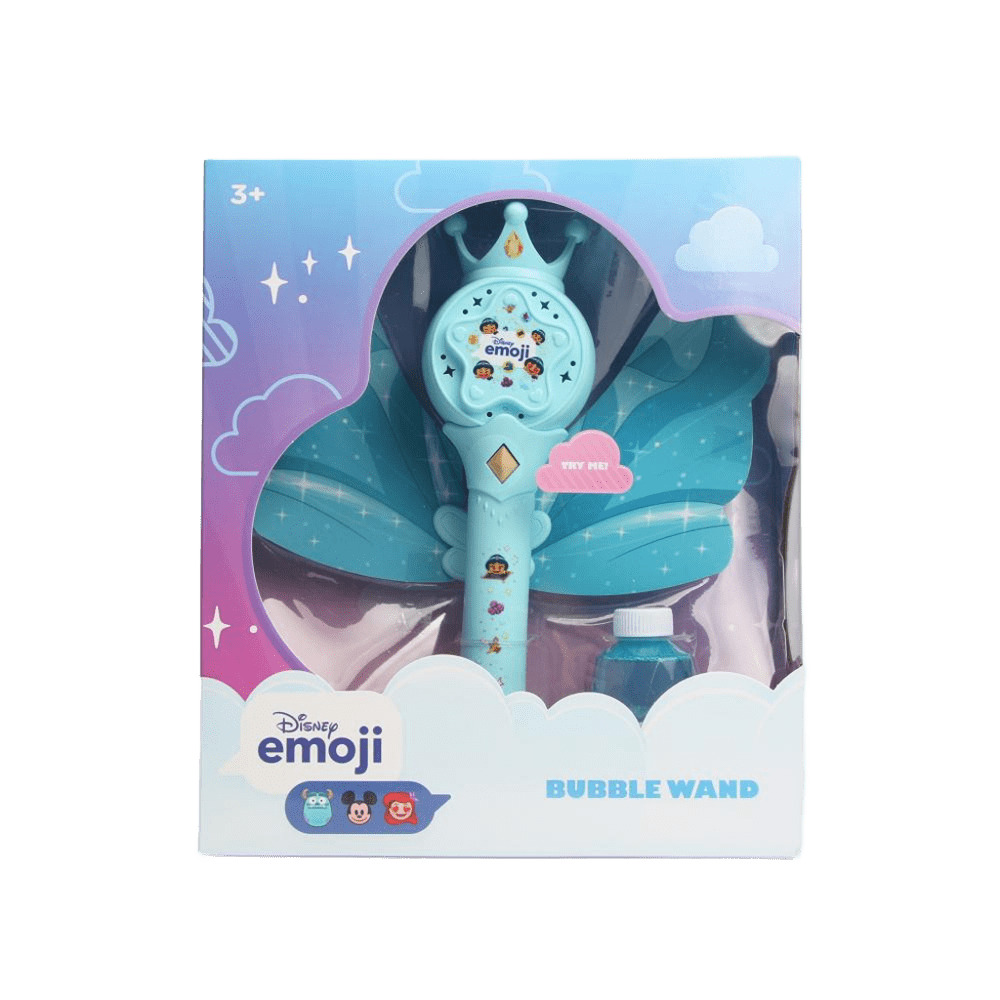 Disney - Emoji Princess Battery Operated Bubble Wand - Blue