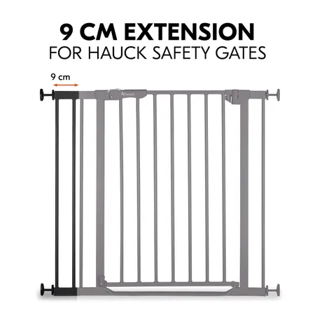 Hauck - Safety Gate Extension - Black - 9 cm