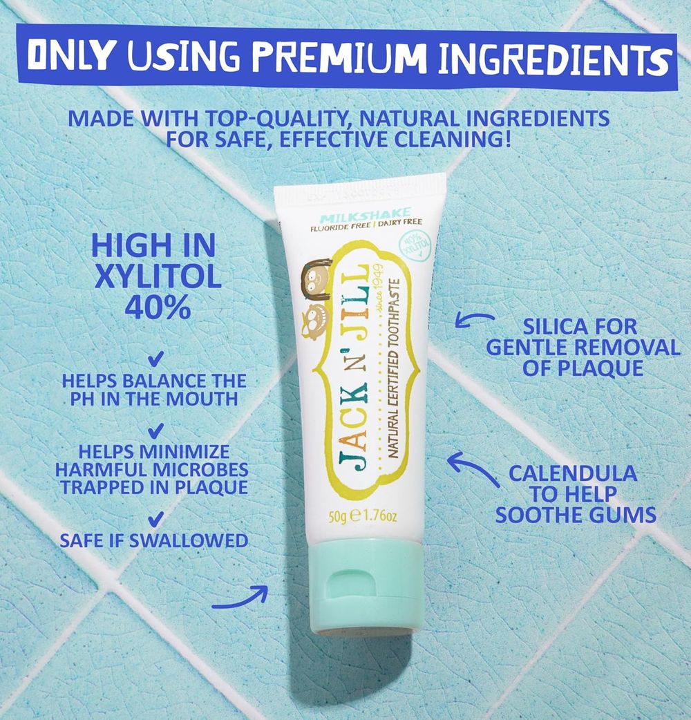 Jack N' Jill - Milkshake Toothpaste - Natural - 50 gm