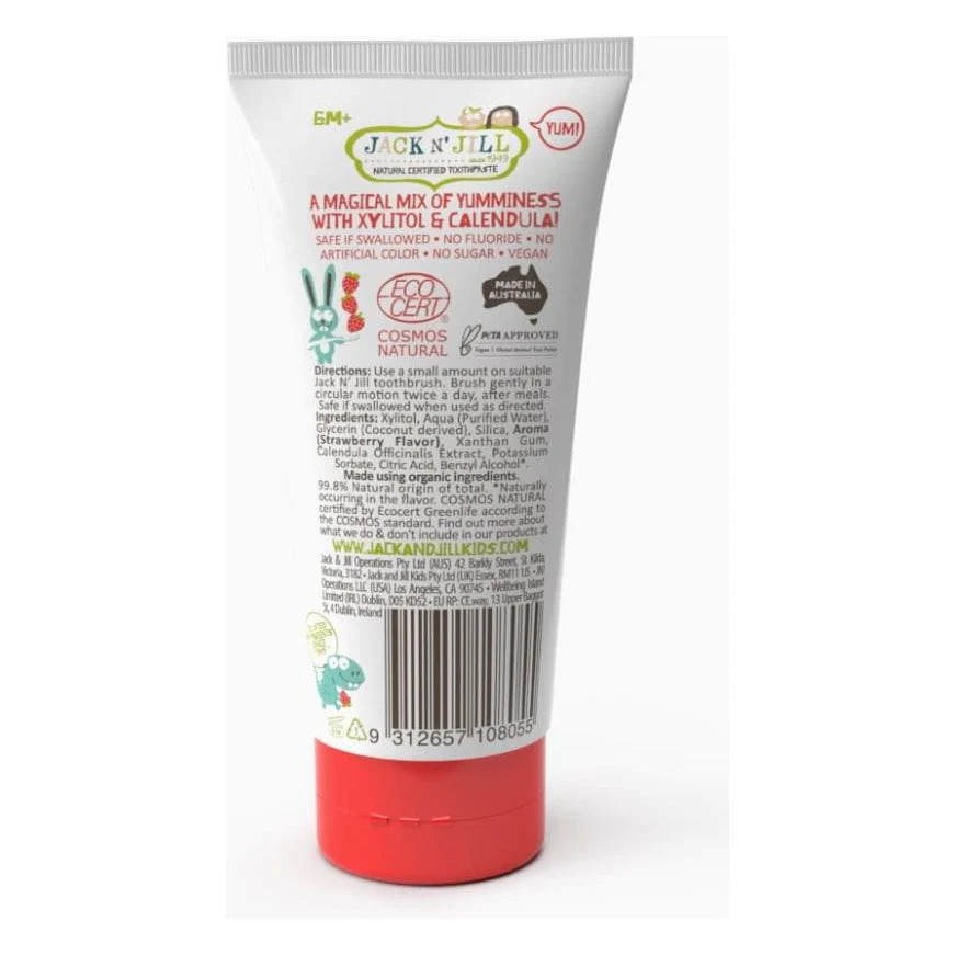 Jack N' Jill - Natural Toothpaste - Strawberry - 200 gm