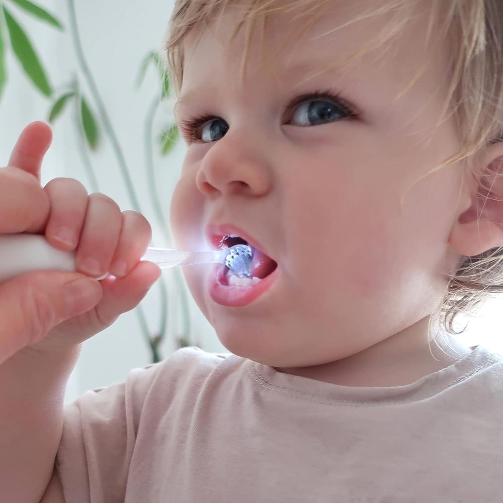 Jack N' Jill - Sonic Tickle Toothbrush With Replacement Head - Natural