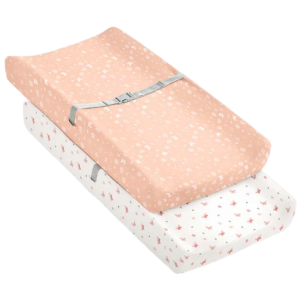 Keababies - Isla Changing Pad Covers Only - Butterflies - 2 Pc Set