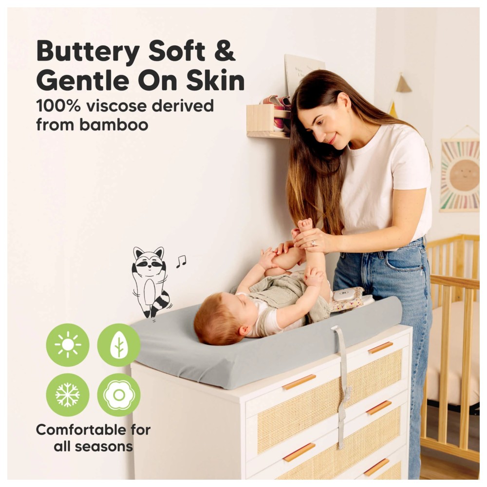 Keababies - Isla Changing Pad Covers Only - Butterflies - 2 Pc Set