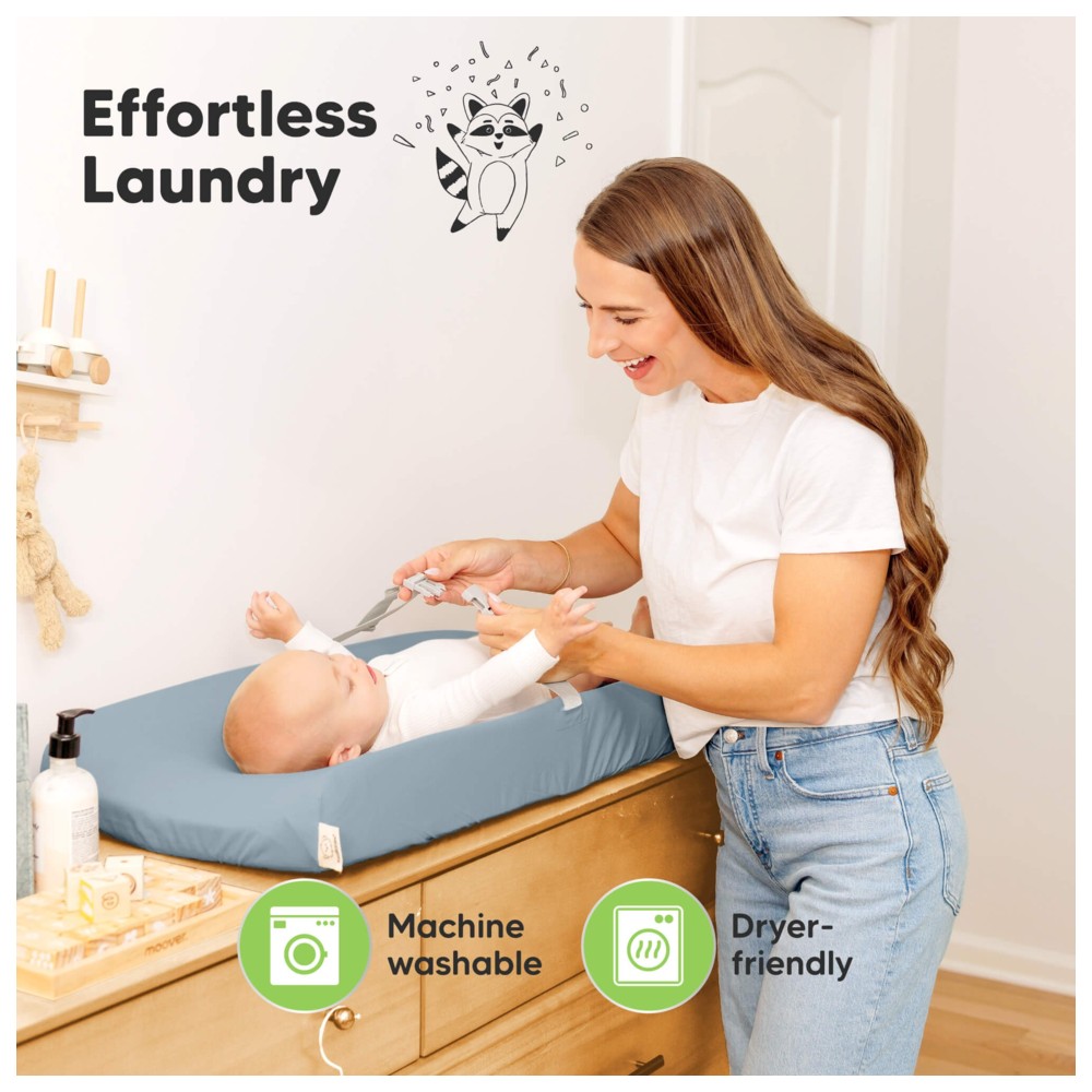 Keababies - Isla Changing Pad Covers Only - Sage/Grey - 2 Pc Set