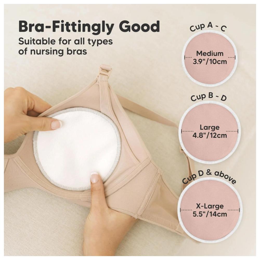 KeaBabies - Soothe Nursing Reusable Breast Pads - Lovelle - 4 Pc Set
