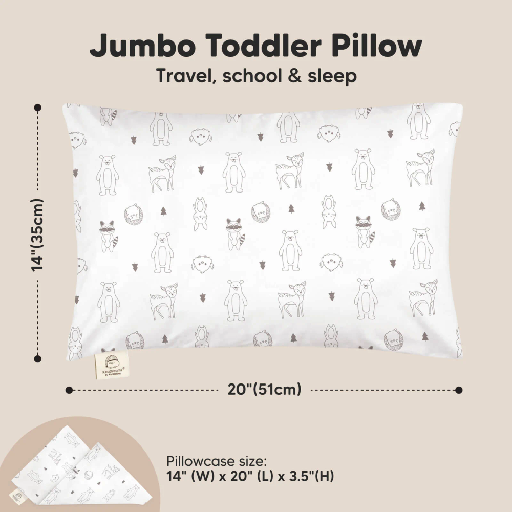 Keababies - Toddler Pillow With Pillowcase - Keafriends