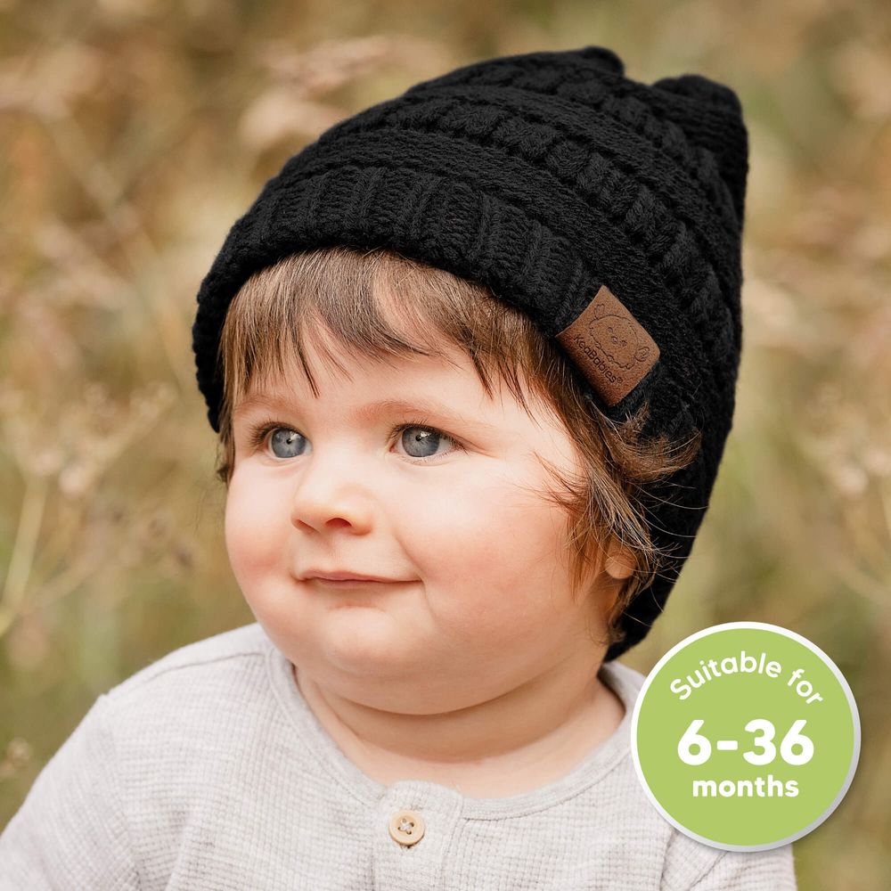 Keababies - Warmzy Baby Beanies - Cloud - 3 Pc Set