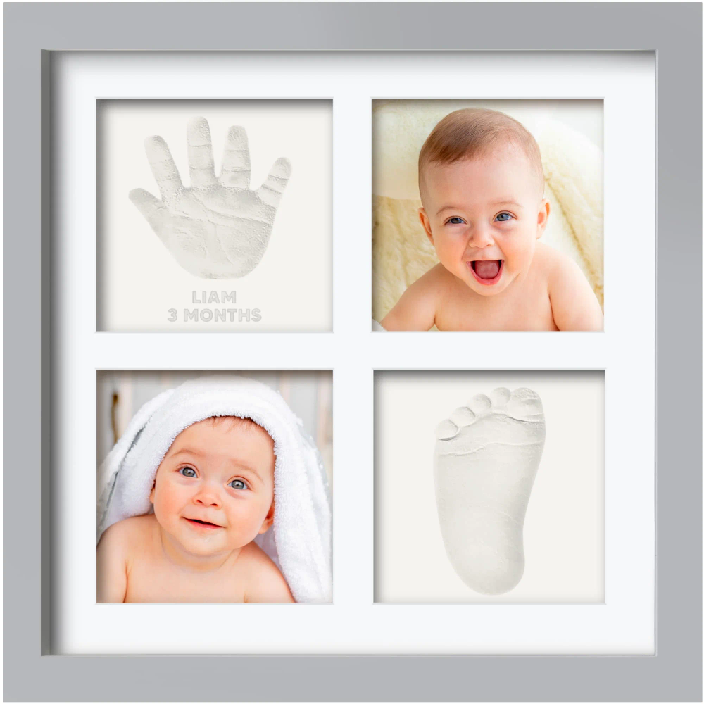 Keababies - Ever Baby Hand & Footprint Frame - Cloud Grey