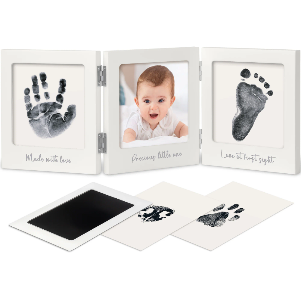 Keababies - Inkless Hand & Footprint Frame - White/Silver