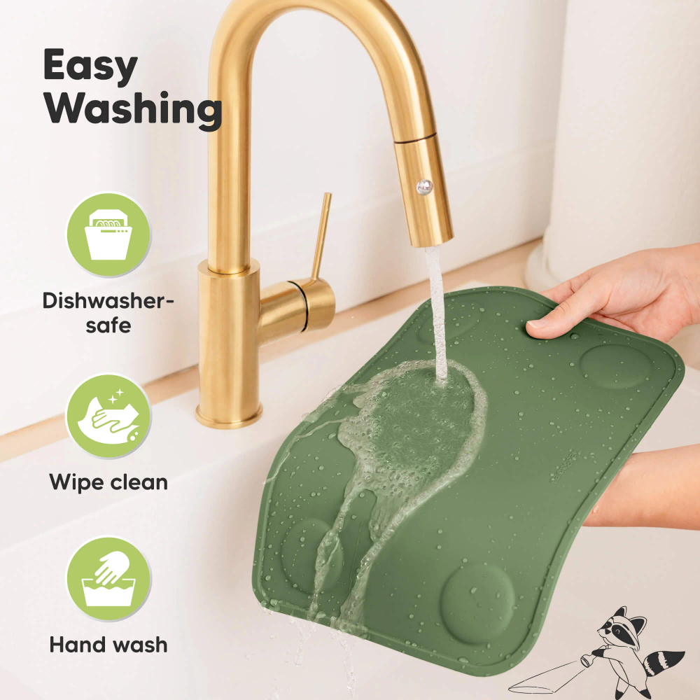 Keababies - Prep Silicone Non-Slip Placemats - Slate - 2 Pcs