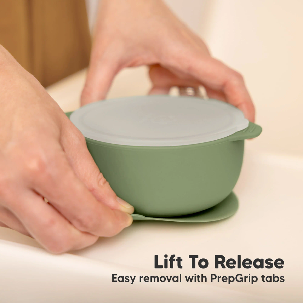 Keababies - Prep Silicone Suction Bowls - Slate - 399 ml - 2 Pc Set