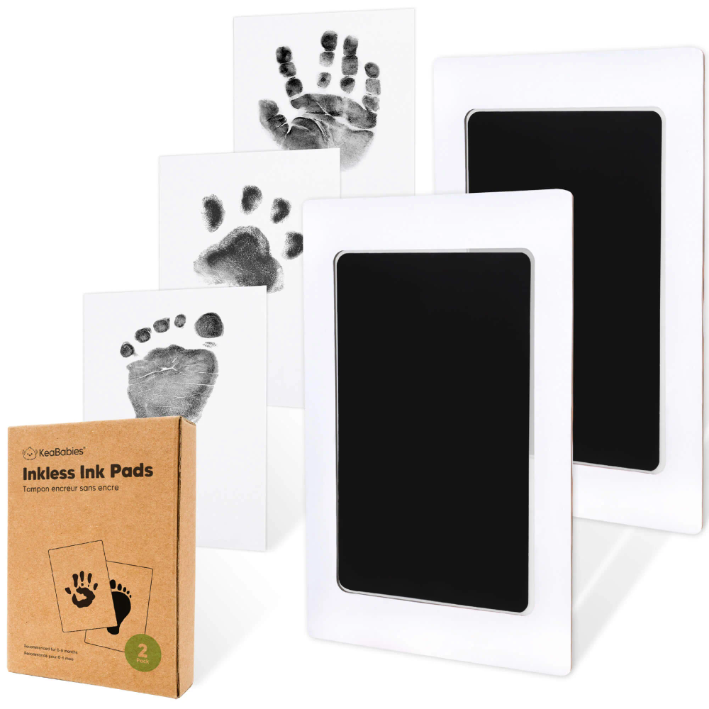 Keababies - Inkless Ink Pads Kit - Jet Black - 2 Pc Set