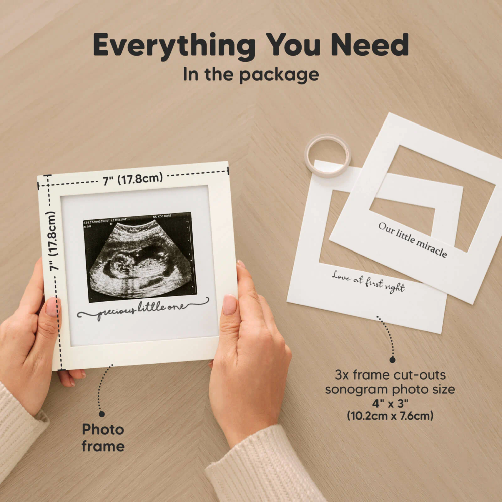 Keababies - Solo Baby Sonogram Frame - Petal Pink
