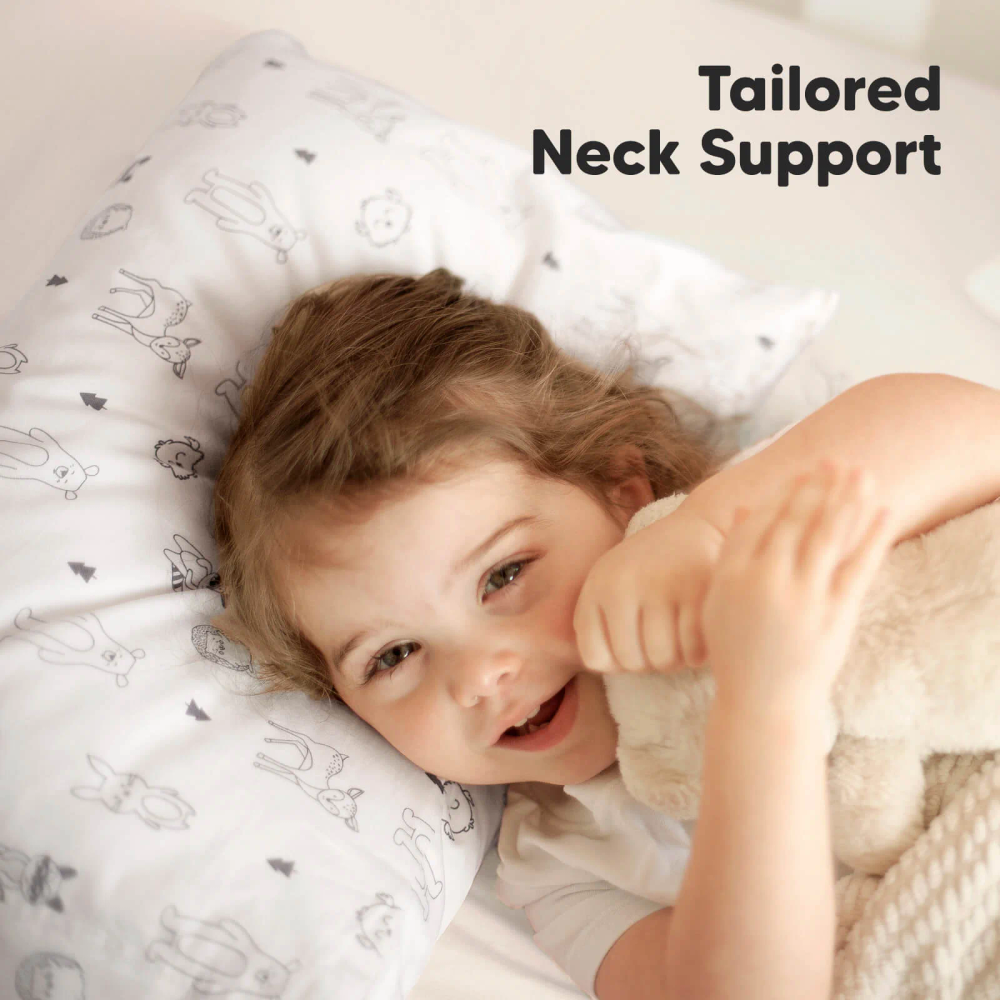 Keababies - Toddler Pillow With Pillowcase - Soft White