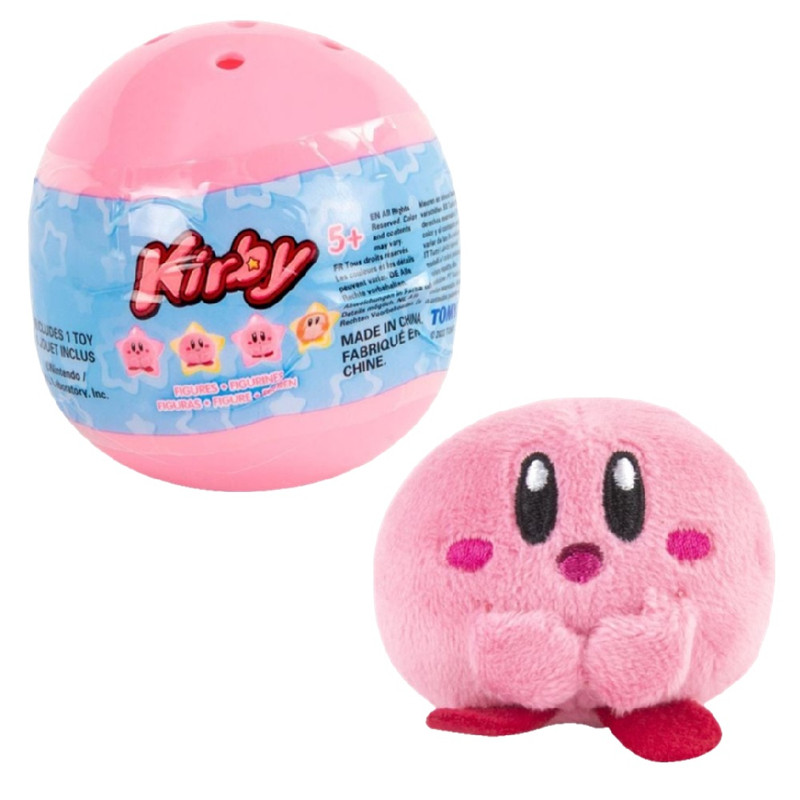 Tomy - Nintendo Kirby Plush Cuties Capsule Plush Toy - Style May Vary - 5 cm - 1 Pc