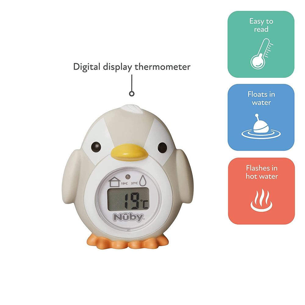 Nuby - Penguin Bath And Room Thermometer - Multicolor