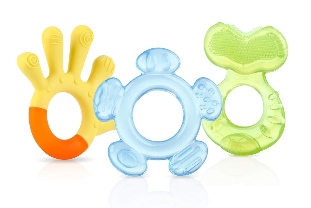 Nuby - 3 Step Teether Set - Multicolor - 3 Pc Set