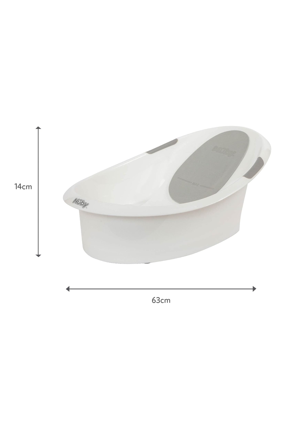Nuby - Baby Bath Tub With Support - White
