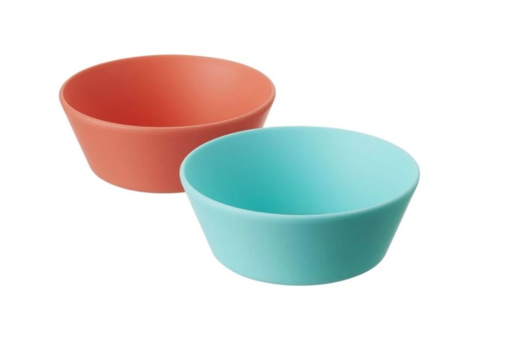 Nuby - Brights Toddler Feeding Bowls Set - Color May Vary - 2 Pcs