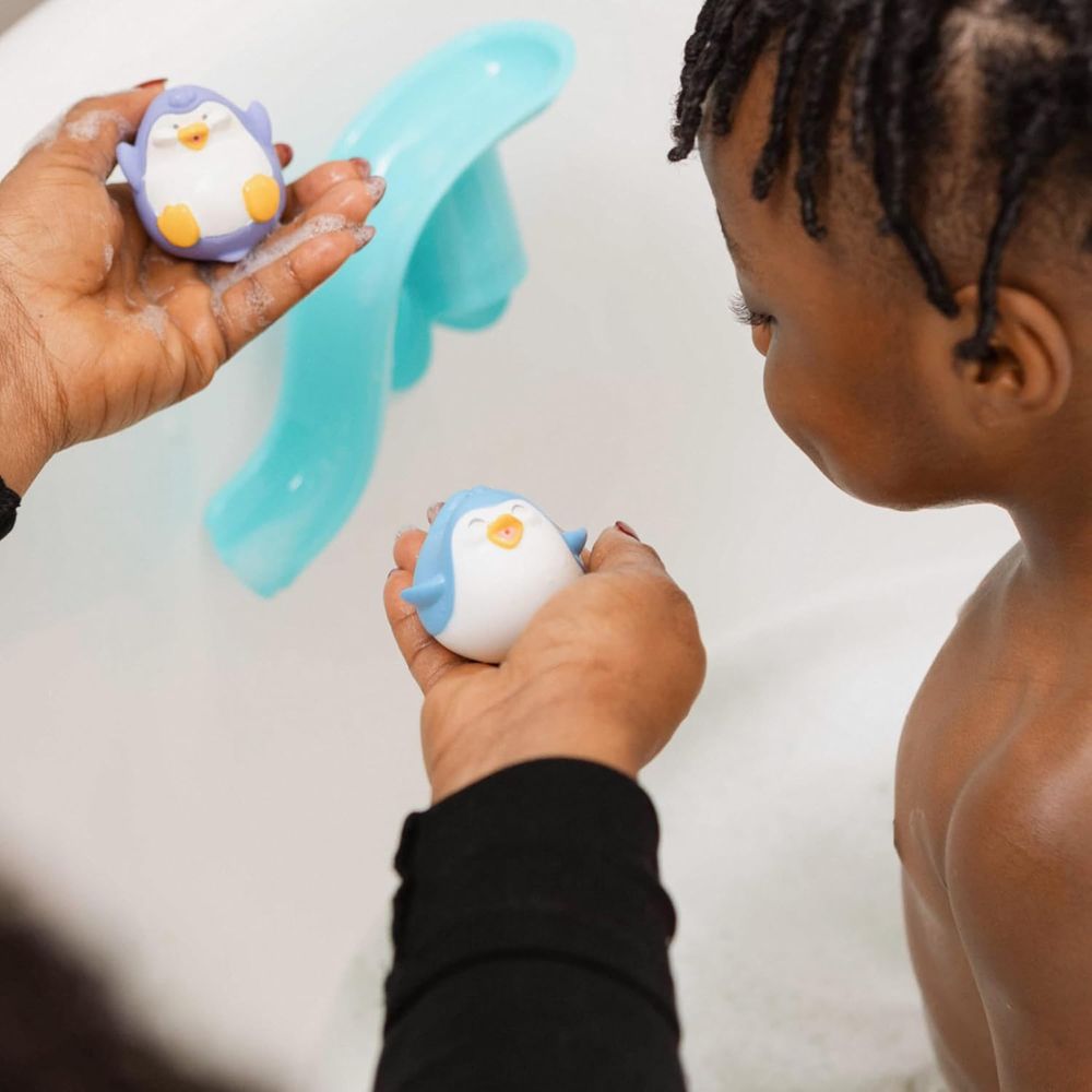 Nuby - Penguin Slide Bath Toy - Multicolor