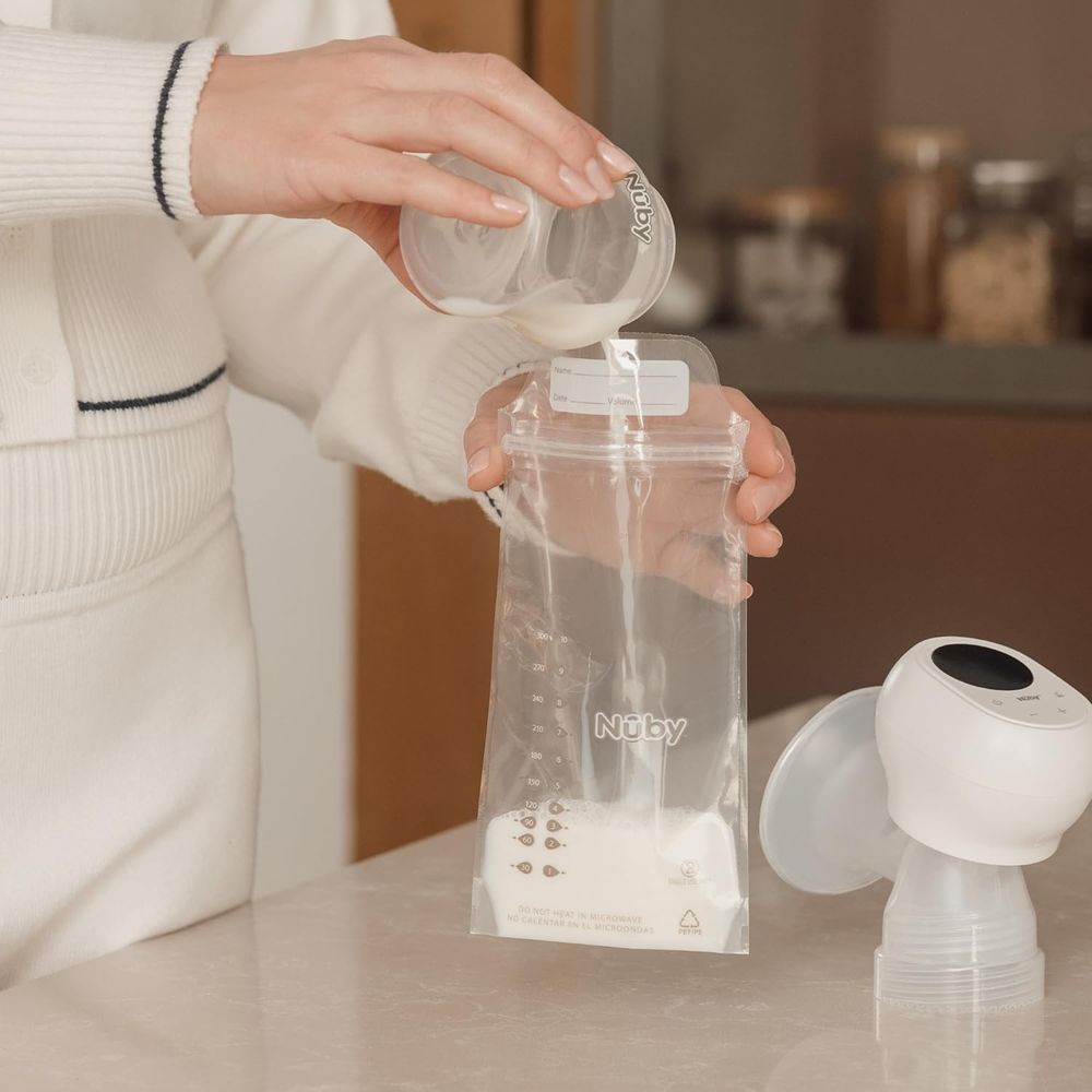 Nuby - Milk Storage Bags - Clear