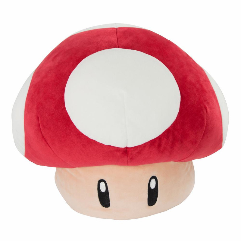 Tomy - Mocchi Super Mario Mega Plush Toy - Super Mushroom - 38 cm