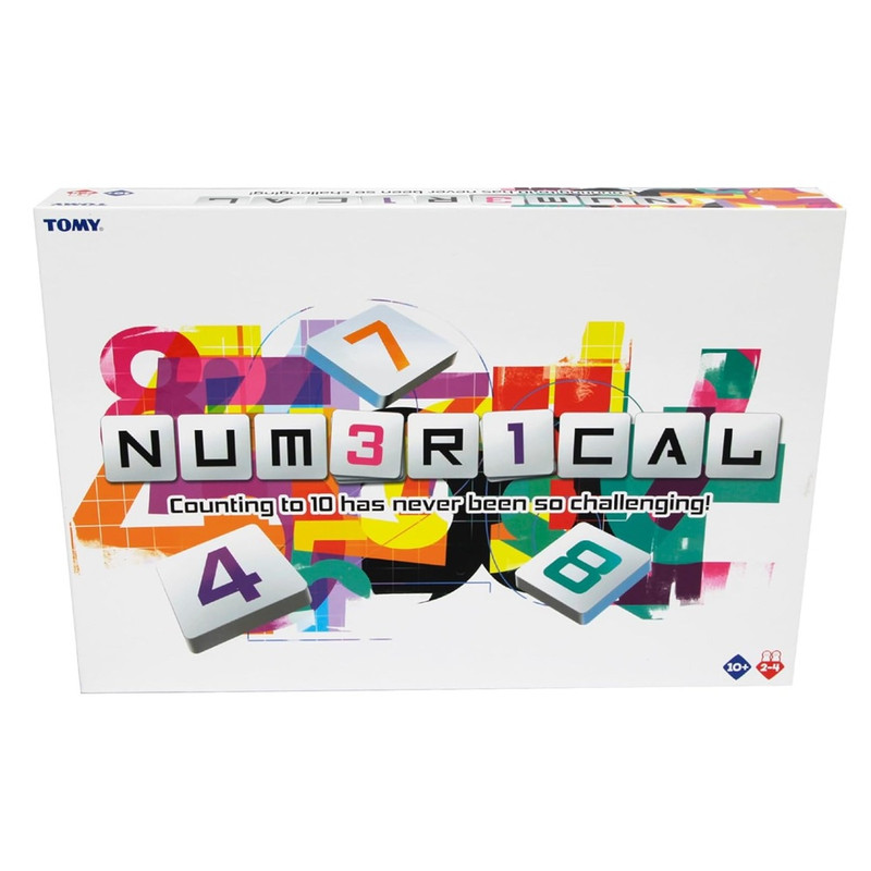 Tomy Games - Numerical - Number Blocks Sequence Strategy Board Games - 2-4 Players - 10 Years  And Above