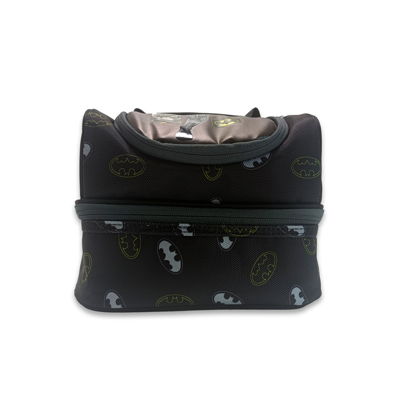 Warner Bros. - Batman Dark Crusaider Dual Compartment Lunch Bag - Black