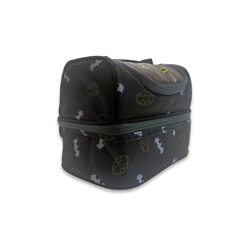 Warner Bros. - Batman Dark Crusaider Dual Compartment Lunch Bag - Black