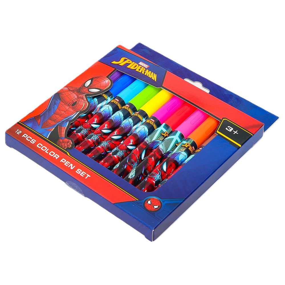 Marvel - Spider-Man Beyond Limits Marker Pen - 12 Pcs